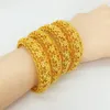 Bangle Arab National Armband Round Open Hollow Flower Design Luxe Gouden Manchet Algerijnse Bruid Bruid Gift