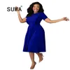 Hurtownie Suknie Biurowe Dla Panie Produkt Plus Size Kobiety Sukienka Dorywczo O Neck Slim Sexy Bodycon Party Vestido 210525