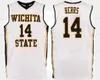 Nik1 Stitched Custom 15 Brycen Bush 21 Jaime Echenique 22 Chance Moore 23 Teddy Allen ita State Shockers College Uomo Donna Maglia della gioventù