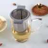 newDoppio manico Infusore per tè con coperchio Filtro per caffè a maglie fini in acciaio inossidabile Tazza per teiera Appeso Colino per tè a foglie sciolte EWB6706