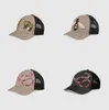 22 Berretto da baseball da donna di moda da uomo Shinning Hip Hop Casquette Rivet Snapback Trucker Bones Ragazzi Summer Mesh traspirante K cappelli pop