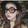 Mulheres Clout Goggle Sunglasses Retro pequeno redondo moda sol óculos rosa óculos UV400 Óculos Óculos Óculos