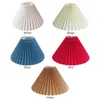 Lamp Covers & Shades Mushroom Japanese Style E27 Light For Table Cover Easy Install Home Decor Accessories Pleated Lampshade Elegant Living