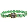 new product launch fashion luxury crown men's jewelry bracelet Amethyst tiger eye stone couple Bracelet