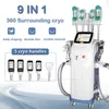 9 en 1 Cryothérapie Machine Lipolaser Corps minceur Spa Utilisez Cryo Therapy Lipo Laser Cavitation ultrasonique RF Perte de poids Matériel de beauté