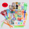 54 / 58pcs Barn Födelsedagsfest Favorit Whistle Maze Leksaker för Pinata Filler Baby Shower Presentspel Goodie Väska Carnival Priser Presenter 211216