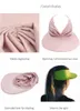 2021 Hat Kvinnor Tjejer Visor Sun Hattar Kvinna Anti-Ultraviolett Elastisk Hollow Top Cap Outdoor Quick-Tork Caps Summer