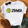 Mujeres Zumba Dance Hip Hop T Shirts Harajuk Impresión gráfica Tops Tops Moda de verano Camiseta de manga corta de la camiseta de la niña