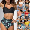 Plus Size Swimwear Women Bikinis 2021 Polka Dot High Waist Bikini Set Swimsuit Halter Push Up Biquinis Brazilian Bathing Suit Women's