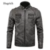 Men's Jackets Real Leather Jacket Coats Blue Brown Black Fur Mens Clothing Genuine Vintage Coat Dropship