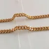 Nuevo collar de cadena cubana real 10k de oro sólido fino Gf Men 24 "Custom de 10 mm de ancho espesor pesado