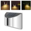 Outdoor Wall Lamps Solar Lamp Waterproof Wireless Stainless Steel Motion Sensor Light With 4LED Sunlight Powered Garden Street Decoration