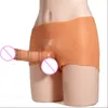 Silicone liquide peau sentiment creux/solide lesbienne Strapon gode culotte réel mâle bite jouets sexuels pour femmes hommes sous-vêtements gai pénis pantalon