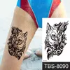 Temporäre Tattoos Männer Frauen Blume Arm Schulter Tattoo Körper Make-Up Ärmel Traibal Männlich Tatoo Aufkleber Schwarz Henna Aufkleber