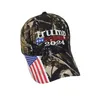 Prezydent Donald Trump 2024 Hat Camouflage Baseball Ball Caps Women Mens Designers Snapback US Flag Maga Anti Biden Summer Sun Vis5515427