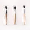 Commercio all'ingrosso 15 cm singolo manico in bambù maschera pennello fondazione lavaggio-spazzola spazzole per la pulizia delle unghie