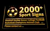2000+ Soprt Signs Light Sign Baseball Hockey Fotboll Basketball Hjälmklubb 3d LED Dropshipping Wholesale