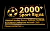 2000+ Soprt Signs Ljusskylt Baseball Hockey Fotboll Basketboll Hjälm CLub 3D LED Dropshipping Partihandel