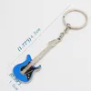 Free DHL Fashion Guitar Keychain Mini Cute Bass Keyring High-end Car Key Holder Party Favor Supplies Gifts Random Color Send Kimter-G785R F