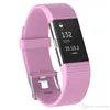Laagste prijs 21Color Silicone Strap for Fitbit Charge2 Band Fitness Smart Armband Horloges Vervanging Sportriem Bandjes voor Fitbit Charge 2