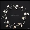 Head Jewelry Gold Metal Leaf Greek Band Vine Accessori da sposa da sposa per le donne Copricapo Ch2M0 Fasce Gvxpn