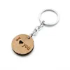 10PCLOlot Masowe drzewo LOVE MILE Butterfly Bird Deer Head Wooden Key Ring Cain Blakein8451938