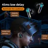 Casque Écouteurs 2022 TWS Gaming Bluetooth Écouteur IPX7 Casque Étanche Basse Lourde Jeu Sans Fil Musique Double Mode Écouteurs Pour PS4