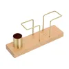 Toilet Paper Holders 1Pc Tissue Holder Rack El Base Toothpick Napkin (Gold)