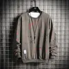 Trend Männer Hoodies Casual Solide Splice Pullover Oansatz Slim Fit männer Sportswear Sweatshirt Druck Männlich Hoody Trainingsanzug 210818