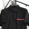 Prad polo Top Camiseta para hombre Camisetas de manga corta polos de diseñador Camisetas sueltas Moda casual Algodón transpirable camiseta hombre de lujo Tops camisetas lisas para hombres