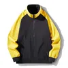 Весна осень мода прохладная куртка мужчины корейский стенд молнию полиэстер простая повседневная уличная одежда спортивные куртки мужчины 210819