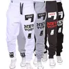 M-3XL Jogger Dance Sportwear Baggy Pantalons décontractés Pantalons de survêtement Cool Noir / Blanc / Gris foncé / Gris clair Y0927