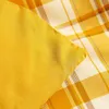 Set di biancheria da letto Plaid Copripiumino giallo Federa Lenzuola piatte Piumino di lusso Twin Full Single King Biancheria da letto per adulti