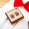 Affärsgåvor Rose Gold Cuff Links Emalj manschettknappar Herrdräkt Lyxiga manschettkroppar