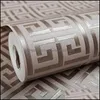 Wallpapers Home Decor Garden Selling Greek Key Lattice Modern Geometric Wallpaper El Study Background Wall Pvc Bathroom Waterpro2687359