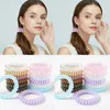 Telephone Wire Elastic Hair Band Rope Silicone Party Rubber Bands Scrunchies Ponytail Holder Gum For Women Girls HairTie WLL505