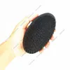 Brosses à cheveux MOQ 100 pièces OEM personnalisé LOGO noir mat Premium poignée incurvée avec poils de sanglier hommes brosse de lavage