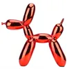 Nordic Resine Dog Crafts Cyrofling Ballon Balloon Dog Sculpture Accueil Décorations de salon Moderne Séjour de bureau Décor Animal Ornement Q0525