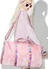 Evening Bags Soft Rainbow Handbags Faux Fur Women Tote Large Capacity Laser Symphony Pink Shoulder Boston Bag HIgh Quality