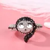 Harong The Nightmare Before Christmas Ring Sally Jack Enalj Punk Jewelry Party Love Par Crystal Ghost Rings Women Gift Cluster238q