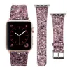 Glänzende Lederbänder für Apple Watch Ultra 49 mm, Serie 8, 7, 6, SE, 5, 4, 3, 2, 1, glitzerndes Armband, passend für iWatch 41 mm, 45 mm, 38 mm, 40 mm, 42 mm, 44 mm, Armband. Armband mit hellem Glanz