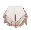HBP 2021 Lyxig designkedja Tassel Small Square Bag Damer Original Brand Fashion Pearl Lace One-Shoulder Messenger Väskor