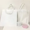 Sublimation Storage Bag Non-woven Fabric Tote Bags White DIY Handbag Outdoor Portable Shopping Package