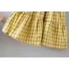 Gooporson Çocuklar Kızlar için Elbise Vestidos Ekose Kolsuz Yelek Elbise Kemer Moda Küçük Kız Prenses Kostüm Giysileri 210508