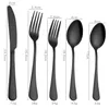 Colorful 5 pcs/set flatware set tableware cutlery fork knife spoon teaspoon kitchen accessories for wedding home parties SN2934