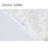 Jocoo Jolee Sexy One Side Women Lace Abito al ginocchio Summer Flare Maniche lunghe Hollow Out Dress Empire Vacation Dressing 210619