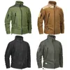 MEGE Merk Kleding Jas Mannen Thicken Warm Military Army Fleece Jacket Patchwork Multi Pockets Polartec Herenjas en Jassen 210927