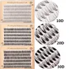 Novo 10D / 20D / 30D DIY Eyelash Extensão artesanal 3D Individual Cluster Falso Eyelashes Natural Volume Fluffy Volume Falso