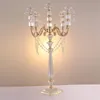 Ljushållare Imuwen Acrylic Candelrabras Crystal Pendants 77 cm / 30 "Höjd Äktenskap Candlestick Bröllop Centerpieces Heminredning