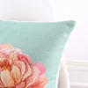 Cushion/Decorative Pillow Wholesales Cover Country Style Shabby Chic Pink Peony Floral Cushion Home Decorative Case 45x45cm/30x50cm